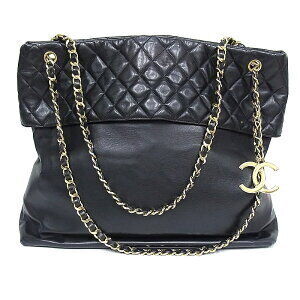 Chanel Shoulder BagChain Tote Bag Black Lambskin